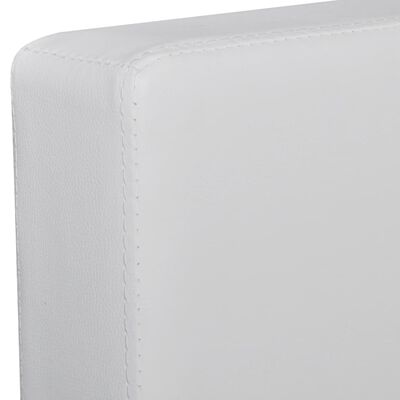 vidaXL 3 személyes fehér műbőr elemes kanapé