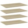 vidaXL 4 db sonoma t&ouml;lgy sz&iacute;nű szerelt fa k&ouml;nyvespolc lap 80x50x1,5 cm