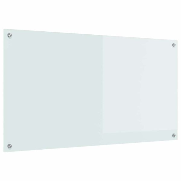 vidaXL Konyhai h&aacute;tfal Feh&eacute;r 110 x 60 cm edzett &uuml;veg