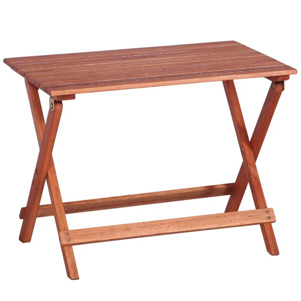 vidaXL 4 részes tömör eukaliptuszfa kerti étkezőgarnitúra gyerekeknek