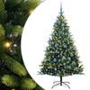 vidaXL Mesters&eacute;ges Hajl&iacute;tott Kar&aacute;csonyfa 300 LED-del Z&ouml;ld 180 cm