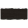 vidaXL s&ouml;t&eacute;tbarna kezelt t&ouml;m&ouml;r asztallap 120x50x(2-6) cm