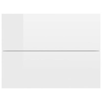 vidaXL magasfényű fehér forgácslap éjjeliszekrény 40 x 30 x 30 cm
