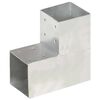 vidaXL L alak&uacute; horganyzott f&eacute;m oszloptart&oacute; 101 x 101 mm