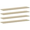 vidaXL 8 db sonoma-t&ouml;lgy sz&iacute;nű forg&aacute;cslap k&ouml;nyvespolc 100x20x1,5 cm