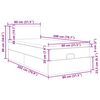 vidaXL s&ouml;t&eacute;tsz&uuml;rke sz&ouml;vet ottom&aacute;n &aacute;gy matraccal & LED-ek 80x200cm