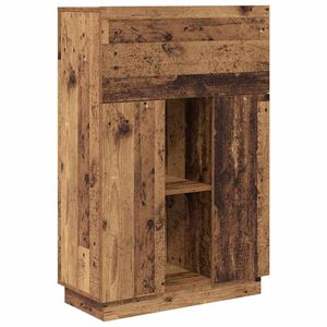 vidaXL Asztal &Ouml;reg fa Szerelt Fa 71.5 x 31.5 x 106.5 cm