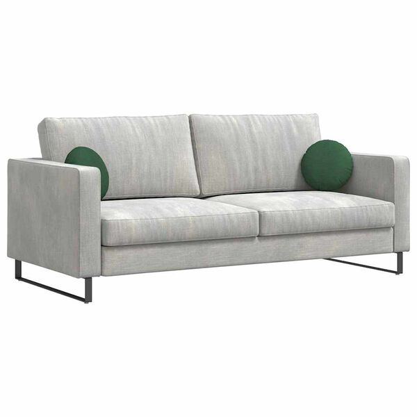 vidaXL &Uuml;lőp&aacute;rn&aacute;k 2 pcs S&ouml;t&eacute;tz&ouml;ld &Oslash; 30 cm B&aacute;rsonyos sz&ouml;vet