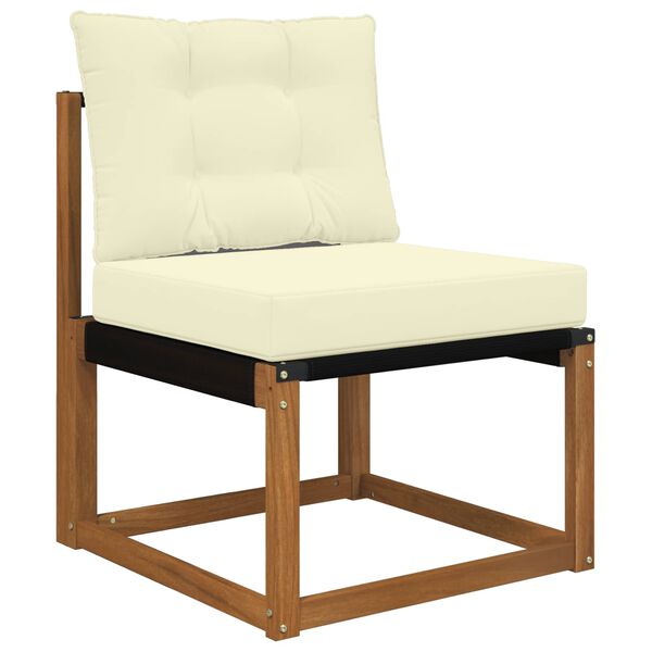 vidaXL K&uuml;lt&eacute;ri kanap&eacute; p&aacute;rna 2 pcs Kr&eacute;m Poli&eacute;szter