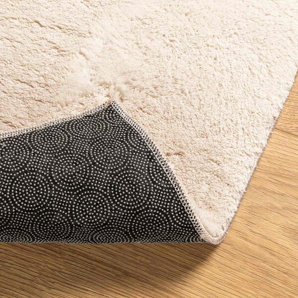 vidaXL K&ouml;zepes sz&aacute;l&uacute;, puha &eacute;s moshat&oacute; szőnyeg HUARTE B&eacute;zs 80 x 400 cm