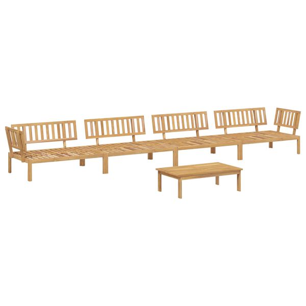 vidaXL Kanap&eacute; Szett p&aacute;rn&aacute;val Egysz&iacute;nű 5 pcs T&oacute;psz&iacute;nű T&ouml;m&ouml;r Ak&aacute;cfa