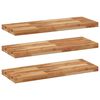 vidaXL 3 db olajbevonat&uacute; t&ouml;m&ouml;r ak&aacute;cfa f&uuml;ggőpolc 100 x 30 x 4 cm