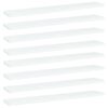 vidaXL 8 db feh&eacute;r forg&aacute;cslap k&ouml;nyvespolc 60 x 10 x 1,5 cm