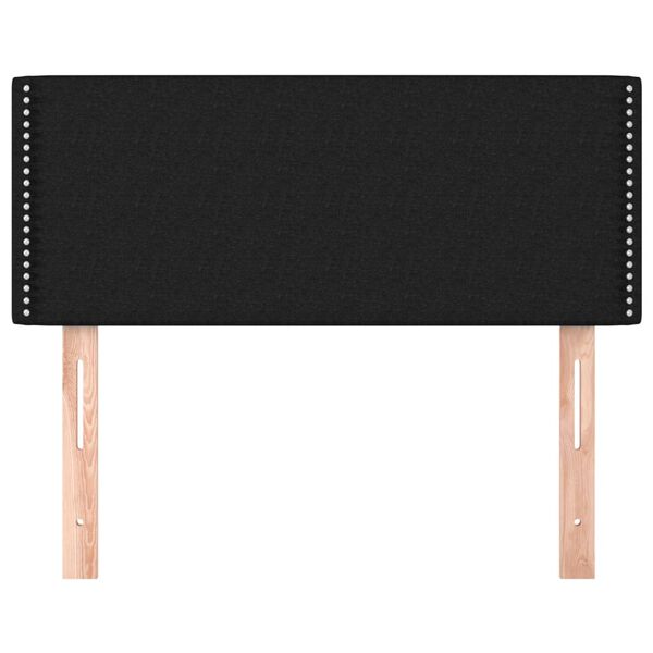 vidaXL fekete szövet fejtámla 100x5x78/88 cm