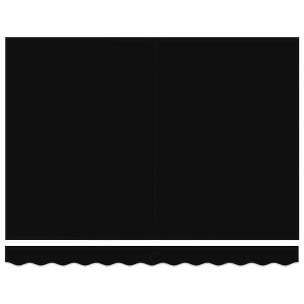 vidaXL Napernyő Fekete 350 x 250 x 165 cm Pamut &eacute;s Alum&iacute;nium