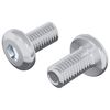 vidaXL Z&aacute;r Csavar Egysz&iacute;nű 2 db Ez&uuml;st M6 x 12 mm Ac&eacute;l
