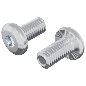 vidaXL Z&aacute;r Csavar Egysz&iacute;nű 2 db Ez&uuml;st M6 x 12 mm Ac&eacute;l