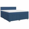 vidaXL Boxspring &aacute;gy matraccal fejt&aacute;ml&aacute;val K&eacute;k 160 x 200 cm Sz&ouml;vet