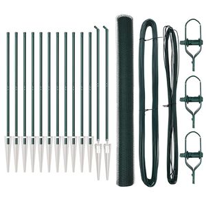 vidaXL Hatsz&ouml;gletű ker&iacute;t&eacute;s oszlopokkal 25 x 1,6 m PVC-bevonatos ac&eacute;l