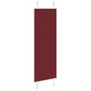 vidaXL pliszírozott redőny Bordeaux piros 40x150 cm szövetszélesség
