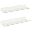 vidaXL Lebegő polc 2 db Feh&eacute;r 30 x 9 x 2,5 cm Ac&eacute;l