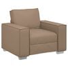 vidaXL Fotel Cappuccino 100 cm Műbőr