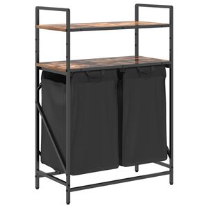 vidaXL f&uuml;st&ouml;lt t&ouml;lgy mosodai kos&aacute;r 2 rekeszes polcokkal