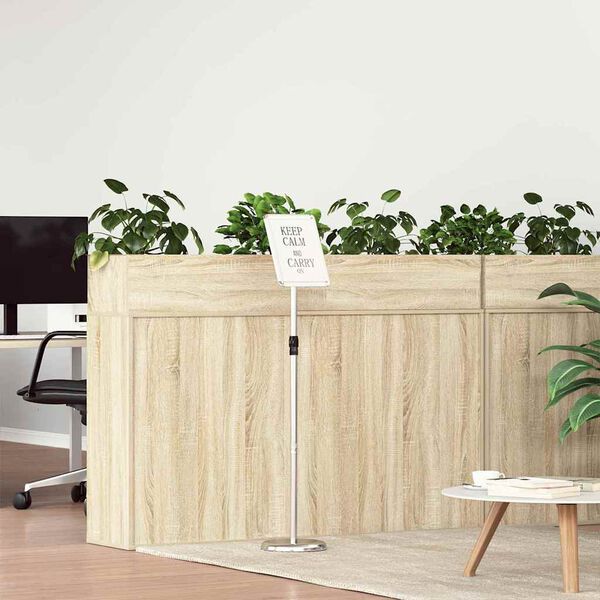 vidaXL Ki&aacute;ll&iacute;t&oacute; &Aacute;llv&aacute;ny Ez&uuml;st 25 x 25 x 125 cm Alum&iacute;nium