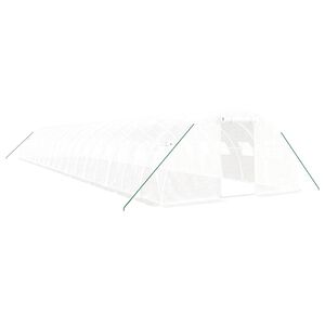 vidaXL feh&eacute;r ac&eacute;lv&aacute;zas melegh&aacute;z 72 m&sup2; 18 x 4 x 2 m