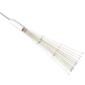 vidaXL k&uuml;lt&eacute;ri kar&aacute;csonyi t&ouml;bbsz&iacute;nű tűzij&aacute;t&eacute;kl&aacute;mpa 140 LED-del 20 cm