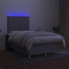 vidaXL vil&aacute;gossz&uuml;rke sz&ouml;vet rug&oacute;s &eacute;s LED-es &aacute;gy matraccal 120x190 cm