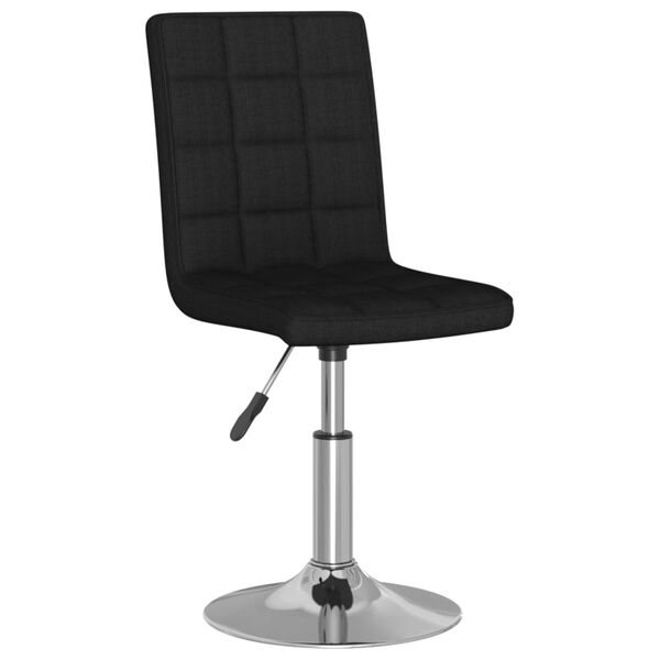 vidaXL fekete sz&ouml;vetbor&iacute;t&aacute;s&uacute; forg&oacute; &eacute;tkezősz&eacute;k