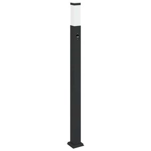 vidaXL szenzoros oszlopl&aacute;mpa 110 cm fekete IP44