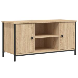 vidaXL sonoma t&ouml;lgy sz&iacute;nű szerelt fa fali TV-szekr&eacute;ny 100x40x50 cm