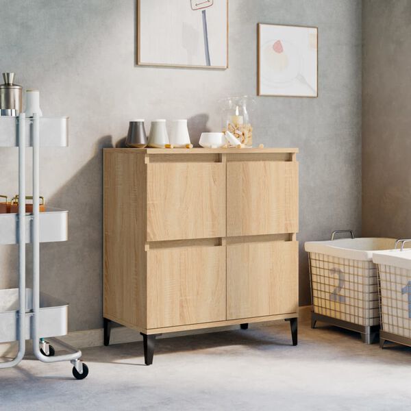 vidaXL sonoma tölgy színű szerelt fa tálalóasztal 60 x 35 x 70 cm