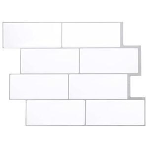 vidaXL Metr&oacute;csempe 20 db Feh&eacute;r sz&uuml;rke 29 x 21 cm Poliuret&aacute;n &eacute;s PET
