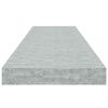 vidaXL betonsz&uuml;rke MDF lebegő fali polc 90 x 23,5 x 3,8 cm