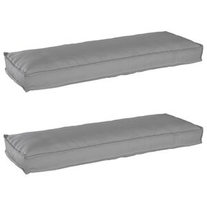 vidaXL Raklap p&aacute;rna k&eacute;szlet 2 pcs Sz&uuml;rke 120 x 40 x 8 cm Oxford Sz&ouml;vet