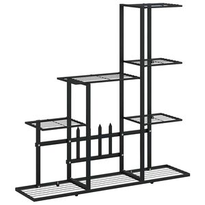 vidaXL fekete ac&eacute;l vir&aacute;gtart&oacute; &aacute;llv&aacute;ny 94,5 x 25 x 88 cm