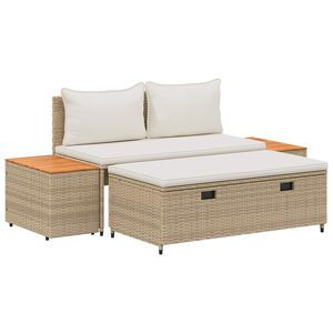 vidaXL K&uuml;lt&eacute;ri kanap&eacute; szett 4 -Seater 4 db 55 x 30 x 39 cm