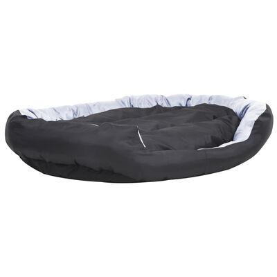 vidaXL szürke-fekete kifordítható és mosható kutyapárna 150x120x25 cm