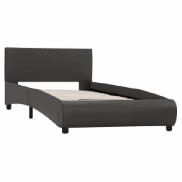 vidaXL sz&uuml;rke LED-es műbőr &aacute;gykeret 90 x 200 cm