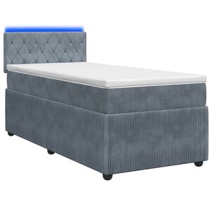 vidaXL Boxspring &aacute;gy matraccal S&ouml;t&eacute;tsz&uuml;rke 80 x 200 cm B&aacute;rsony