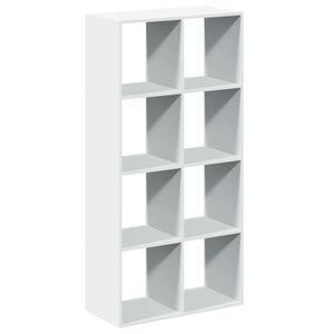 vidaXL feh&eacute;r szobaparav&aacute;n, k&ouml;nyvespolc, 69,5 x 29 x 137,5 cm, r&eacute;tegelt f&aacute;b&oacute;l