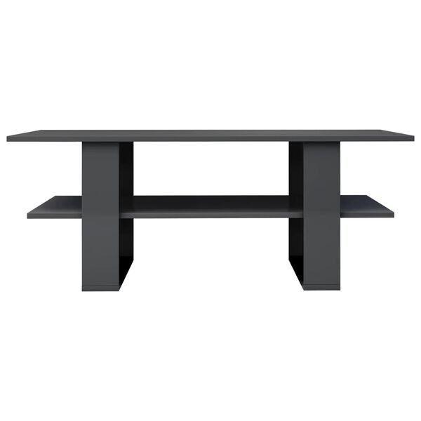 vidaXL magasf&eacute;nyű sz&uuml;rke szerelt fa doh&aacute;nyz&oacute;asztal 110 x 55 x 42 cm