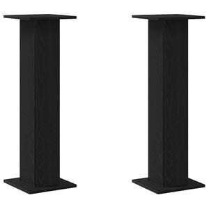 vidaXL N&ouml;v&eacute;ny&aacute;llv&aacute;ny 2 pcs Fekete t&ouml;lgy 30 x 30 x 95 cm Faanyag