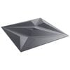 vidaXL Fali panelek Csillag 12 pcs Csillag Sz&uuml;rke 50 x 50 cm XPS Hab