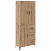 vidaXL Magasfi&uacute; Artisan t&ouml;lgy 69,5 x 34 x 180 cm Szerelt Fa