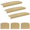 vidaXL L&eacute;pcsőszőnyegek 15 db 56 x 17 x 3 cm B&eacute;zs Poli&eacute;szter