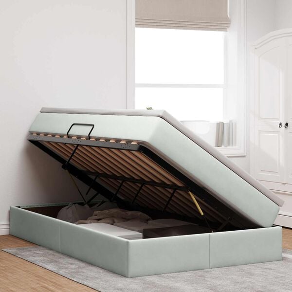 vidaXL &Aacute;gy t&aacute;rol&oacute;val &eacute;s matraccal Vil&aacute;gossz&uuml;rke 120 x 190 cm B&aacute;rsony